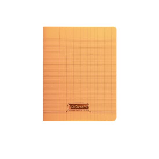 Picture of Cahier piqure - Couverture Polypro 3/10ème - 17 x 22 - 90 g - Seyes- 192 pages - Orange