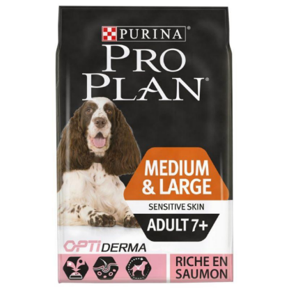 Picture of Purina Pro Plan Dog (Medium et Large Adult) 7ans et plus 3 kg sensitive saumon