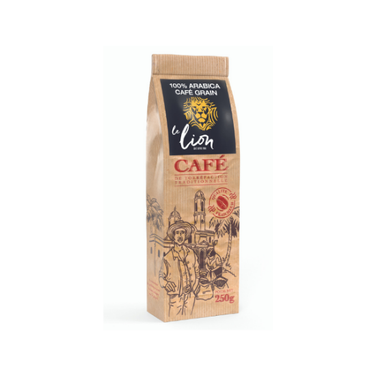 Café le lion Grain 250g Kraft 100% Arabica	