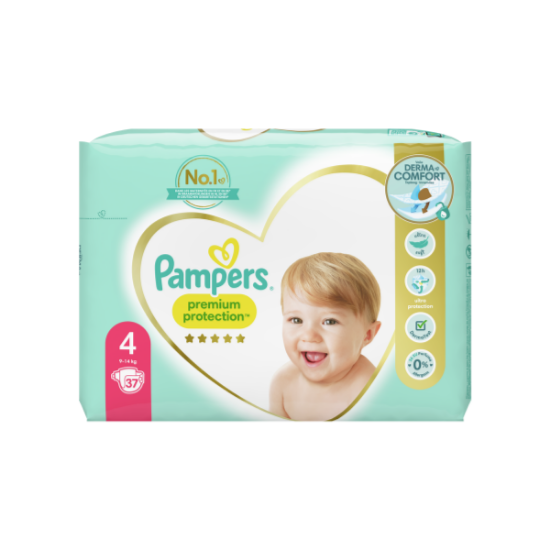 Pampers Premium Protection Taille 4, 37 Couches 