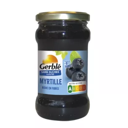 Image de Confiture de myrtille sans sucres ajoutés Gerblé