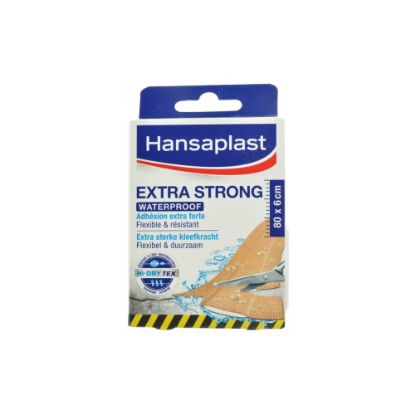 Image de Pansements Extra Résistant Waterproof Hansaplast, 8 bandes de 10x6cm à découper