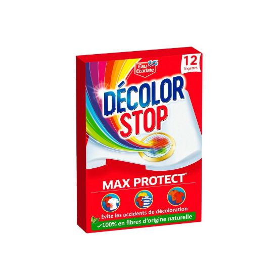 Image de Lingette Anti-Décoloration Max Protect Décolor Stop Eau Ecarlate, 12 lingettes