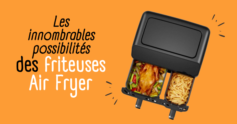 Image pour blog post Découvrez les innombrables possibilités de la friteuse sans huile : l'Air Fryer