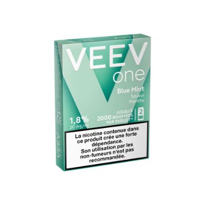 Image de VEEV One – Paquet de 2 recharges Saveur Blue Mint (Menthe)