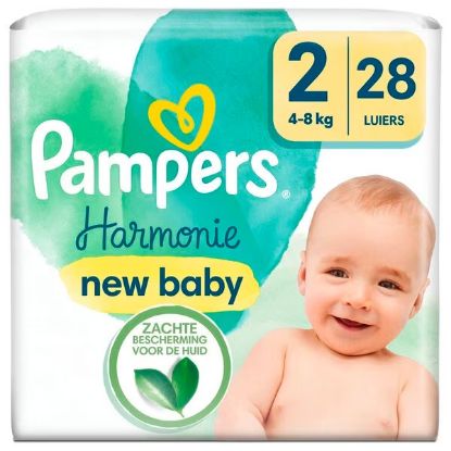 Couches Bébé Pampers Harmonie Taille 2, 4-8 kg, 28 Couches