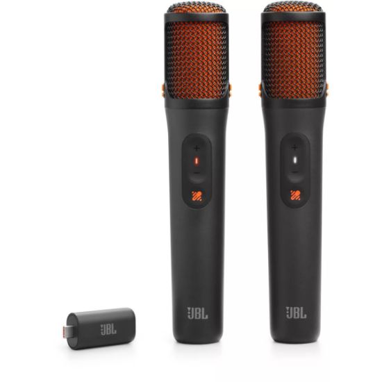 Lot de 2 micros karaoké sans fil avec suppression de voix par IA – JBL EasySing Mics