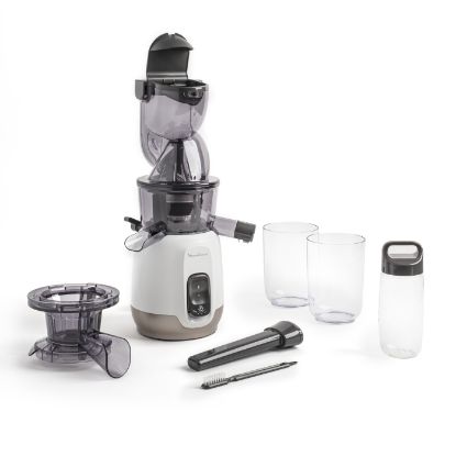 Extracteur de jus Moulinex Ultra Juice ZU6001 – 200 W, goulotte 85 mm, gourde, blanc