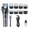 Tondeuse cheveux et barbe pro en métal avec éclairage LED – Becker X Strim – gris