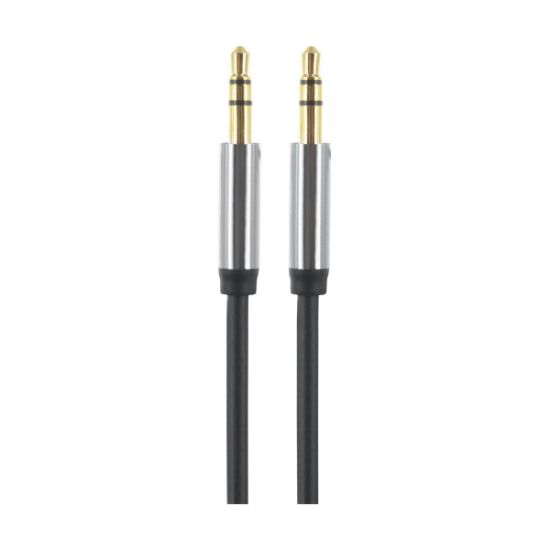 Câble audio jack 3,5 mm mâle/mâle Big Ben noir