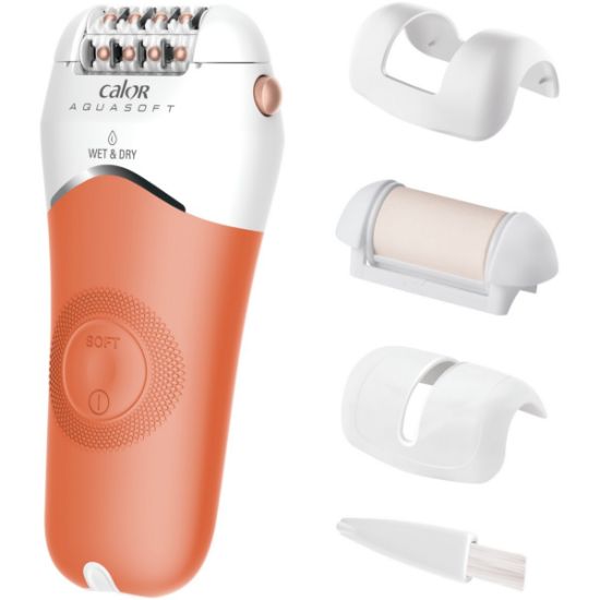 Épilateur électrique Calor Aquasoft EP4920C0 – Wet & Dry, sans fil, 24 pinces