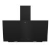Hotte murale inclinée 90 cm 410 m³/h verre noir - Beko BHCA92442BBH
