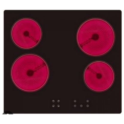 Plaque vitrocéramique 4 foyers 6 400 W 60 cm - Kryster KVITRO4ZE4