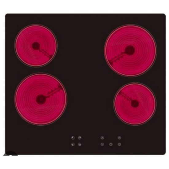 Plaque vitrocéramique 4 foyers 6 400 W 60 cm - Kryster KVITRO4ZE4