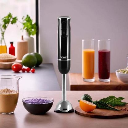 Mixeur plongeant 600 W pied inox – Kitchencook Hand X Black – noir