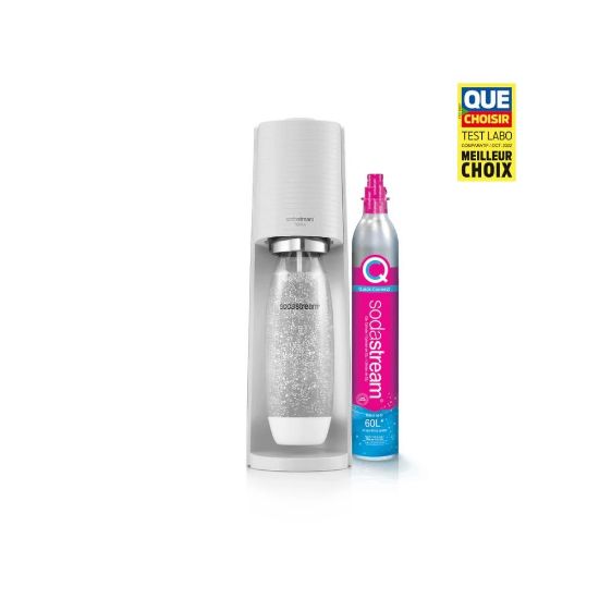 Machine SodaStream Terra blanche + concentré 7UP 440 ml offert – cylindre à clipser, 1 bouteille