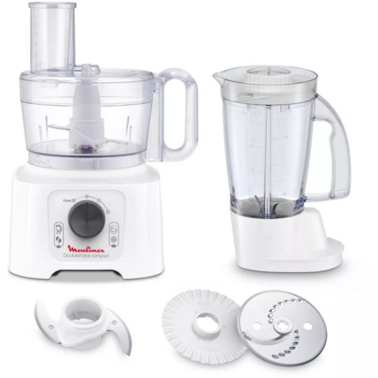 Robot multifonction 800 W 19 fonctions avec blender – Moulinex Double Force Compact – blanc