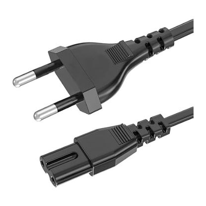 Câble d'alimentation secteur 2 pôles (forme 8) 1,5 m D2 Diffusion
