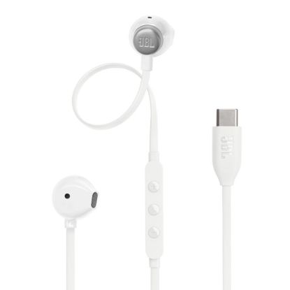 Écouteurs filaires USB-C Hi-Res avec micro – JBL Tune 305C – blanc