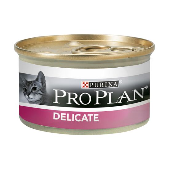 Pâtée chat Purina Pro Plan Delicate dinde – carton de 24 boîtes de 85 g
