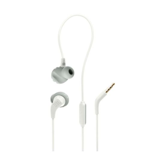 Écouteurs de sport filaires IPX5 avec micro – JBL Endurance Run 2 – blanc