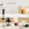 Mixeur plongeant Moulinex Quickchef+ DD6738 – 3 en 1, 1000 W, 20 vitesses, noir