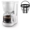 Cafetière filtre Série 3000 1,25 L filtre permanent maintien au chaud blanche - Philips HD7411/00