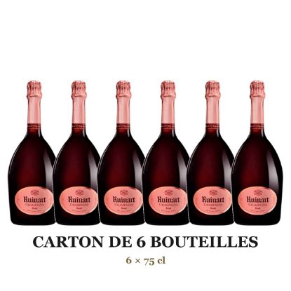Champagne Ruinart Rosé – carton de 6 bouteilles de 75cl
