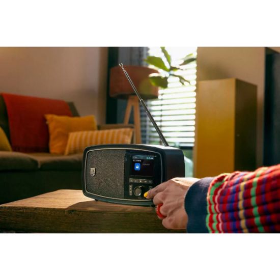 Radio portable rétro FM Bluetooth 5.4 écran couleur 5 W noir - Philips TAV2000FB/00