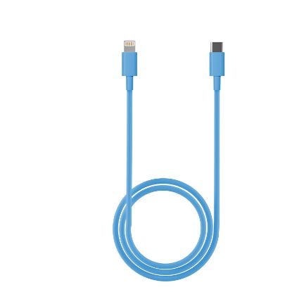 Câble USB-C vers Lightning certifié MFi 1 mètre – Vortex Electronics – bleu