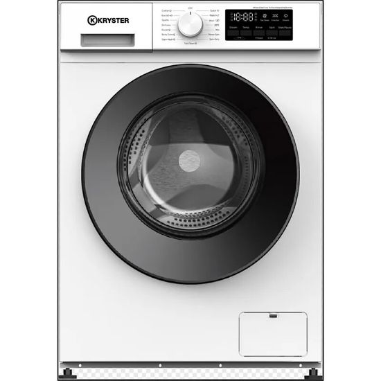 Lave-linge hublot 9 kg 1 400 tr/min Inverter - Kryster KW0914A6W
