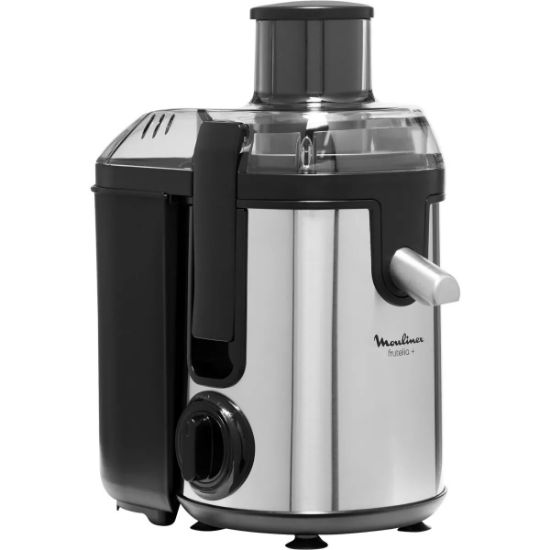 Centrifugeuse 400 W goulotte 60 mm – Moulinex Frutelia+ Métal – noir et inox