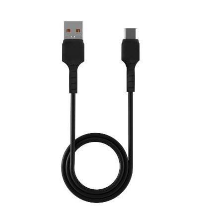 Câble USB-A vers micro-USB 2 mètres charge et données – Vortex Electronics – noir