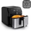 Friteuse sans huile Moulinex Easy Fry Mega EZ855 – 7,5 L, 8 programmes, 2020 W, inox