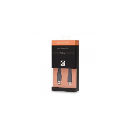 Câble USB 2.0 A mâle/mâle 1,8 m D2 Diffusion