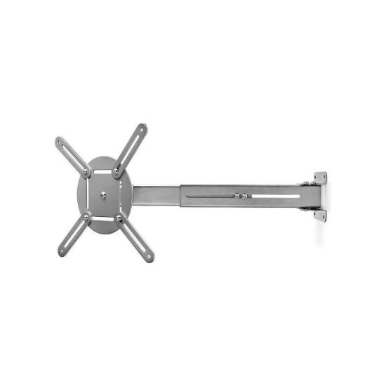 Support mural vidéoprojecteur orientable 360° 10 kg argent - Nedis PJWM100GY
