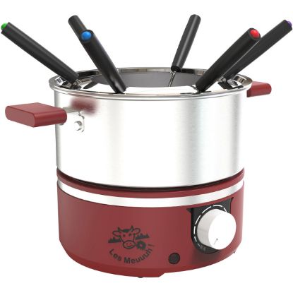 Appareil à fondue 650 W 1,8 L 6 personnes, caquelon induction – Little Balance Little Fondue Meuuuh – piment