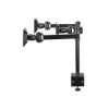 Support de bureau 3 écrans 14-24" à pince - Nedis ERGOTMM100BK