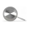 Wok inox triply 28 cm sans revêtement induction et four – Livoo Brigade MEP162 – inox