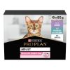 Pâtée chat Purina Pro Plan Delicate multivariété dinde et poisson – pochons 10 × 85 g
