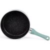 Set de 3 casseroles antiadhésives aspect pierre 16, 18 et 20 cm induction – Livoo MEN125VS – vert