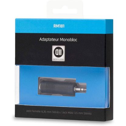 Adaptateur jack 6,35 mm femelle vers jack 3,5 mm mâle D2 Diffusion