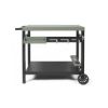 Desserte pour plancha 2 à 4 brûleurs plateau 85 × 50 cm – Livoo GS167V – kaki