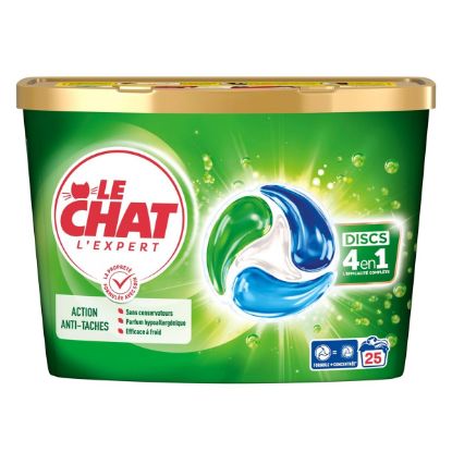 Le Chat lessive discs expert × 25 - 412 g