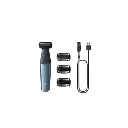 Tondeuse corps Bodygroom Série 3000 étanche 60 min 3 sabots - Philips BG3027/05