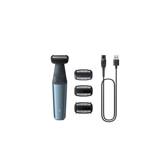 Tondeuse corps Bodygroom Série 3000 étanche 60 min 3 sabots - Philips BG3027/05
