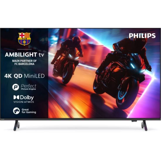 Téléviseur QD Mini LED 55" (139 cm) 4K 120 Hz Ambilight 3 côtés - Philips 55MLED910