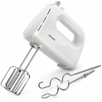 Batteur électrique 300 W 5 vitesses + turbo fouets inox noir - Philips HR3705/10 Daily