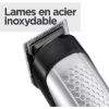 Tondeuse barbe Babyliss Lithium Power T812E – 14 hauteurs de 0,5 à 10 mm, tondeuse nez incluse