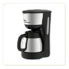 Cafetière filtre isotherme 900 W, 8 tasses, verseuse inox – Little Balance Easy Thermo – noir et inox